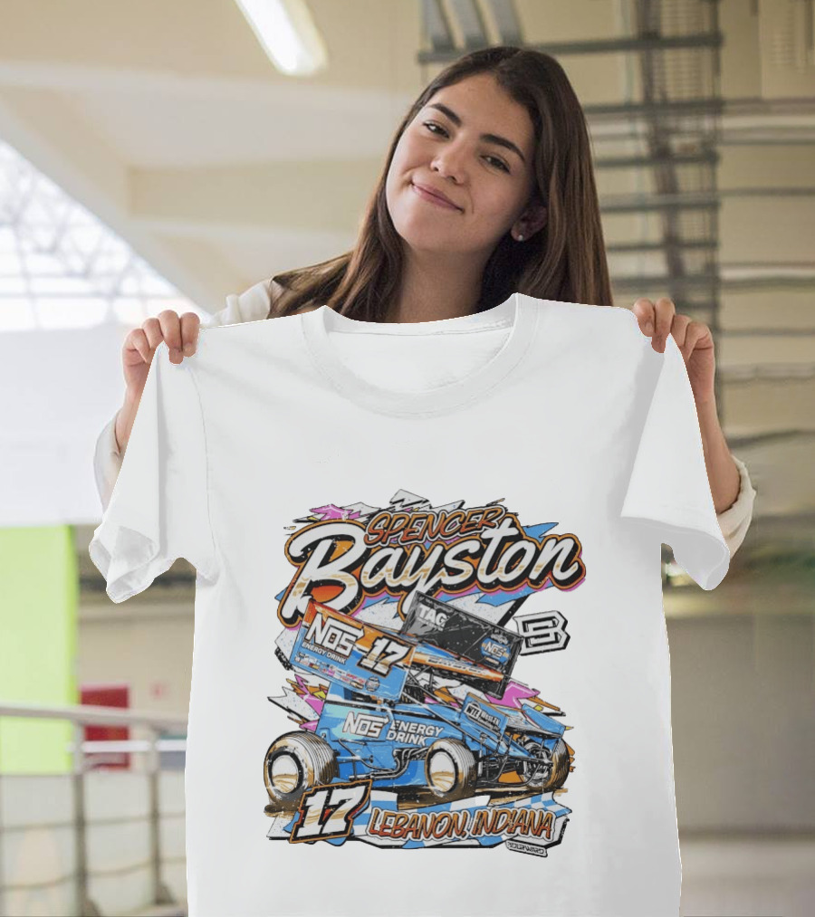 NOS Energy Drink Spencer Bayston No. 17 Racing Lebanon Indiana T-Shirt
