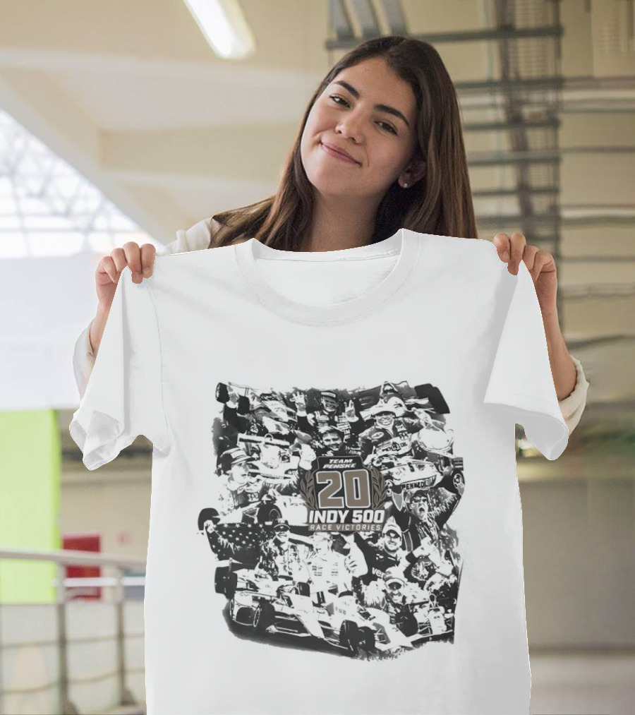 Team Penske 20 Indy 500 Race Victories Racing Heritage And Milestones T-Shirt