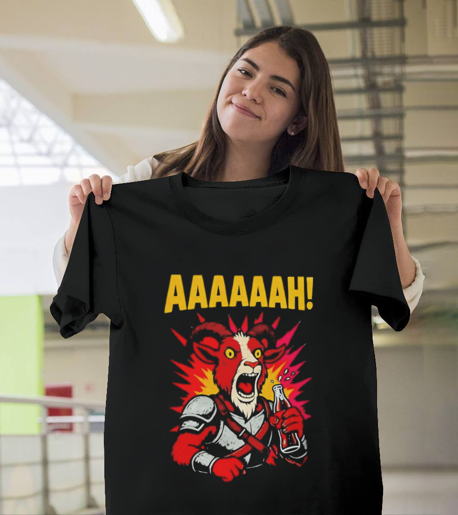 Prepotente Pony Screaming AAAAAAH Colorful Explosion T-Shirt