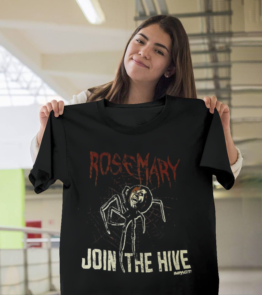 ROSE MARY JOIN THE HIVE Spooky Graphic With Sketched Spider T-Shirt
