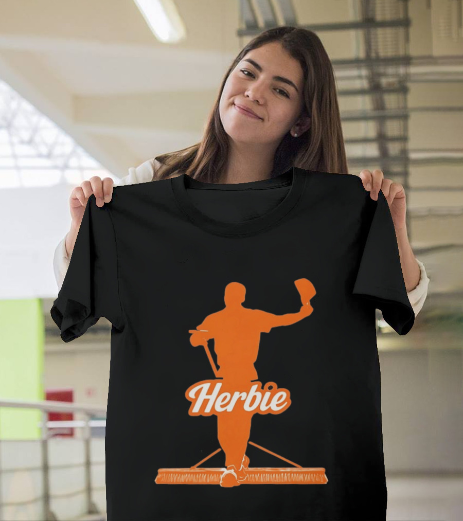 Herbie Houston Astros Iconic Broom Celebration T-Shirt