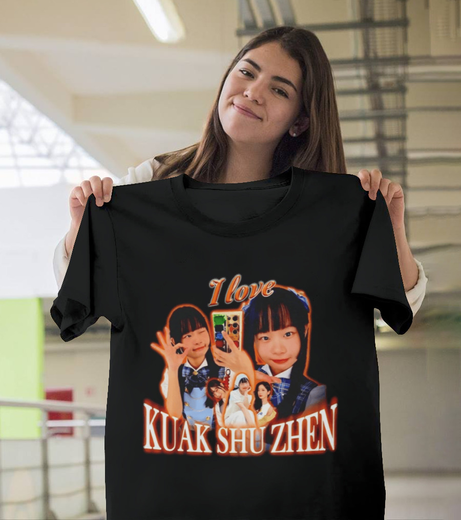 I Love Kuak Shu Zhen Selfie Style School Uniform T-Shirt