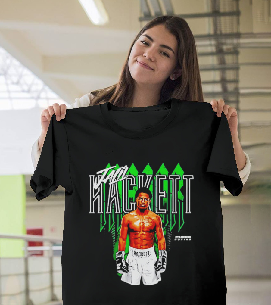 Jalil Hackett Signature Boxing Fighter Name Zuffa Boxing T-Shirt