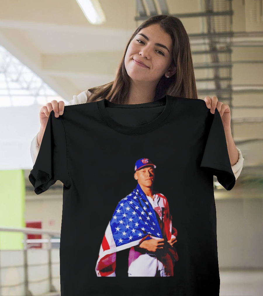 Aaron Judge Captain Team USA Baseball American Flag T-Shirt