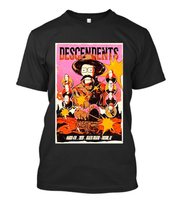 Descendents March 4th 2026 Rialto Theatre Tucson AZ T-Shirt