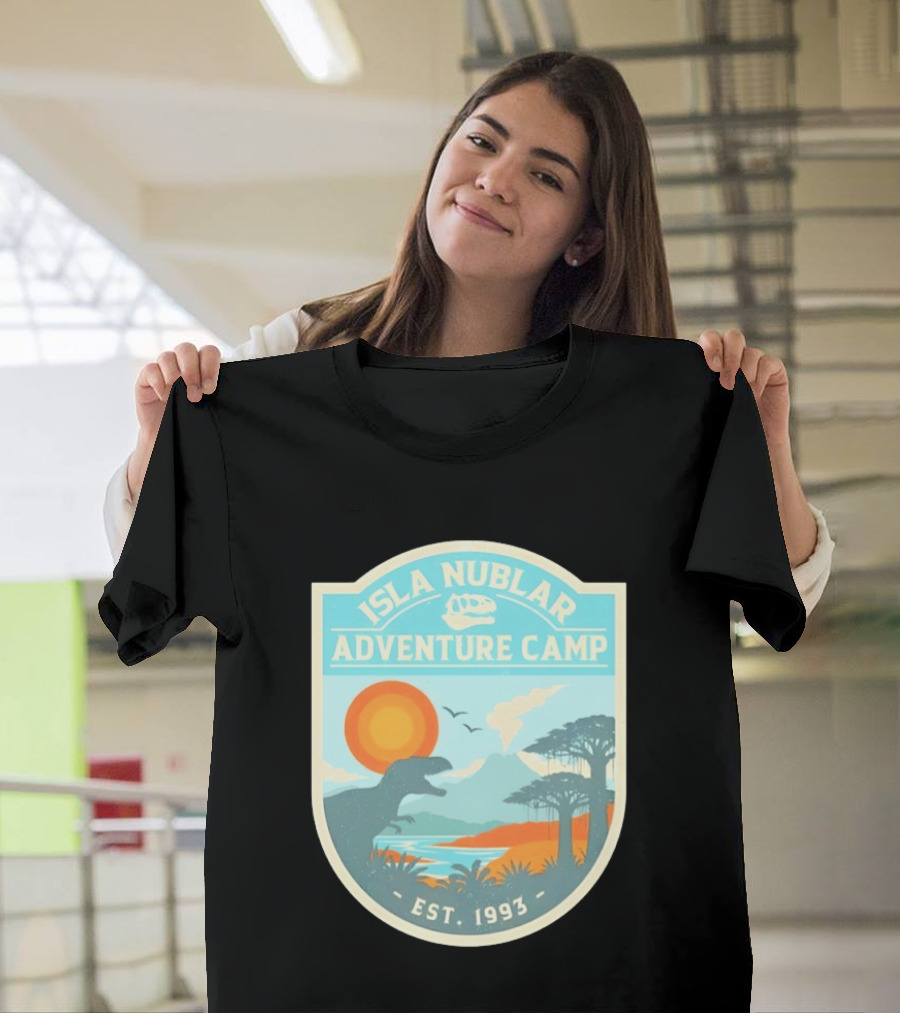 Isla Nublar Adventure Camp Dinosaur Island Est 1993 T-Shirt