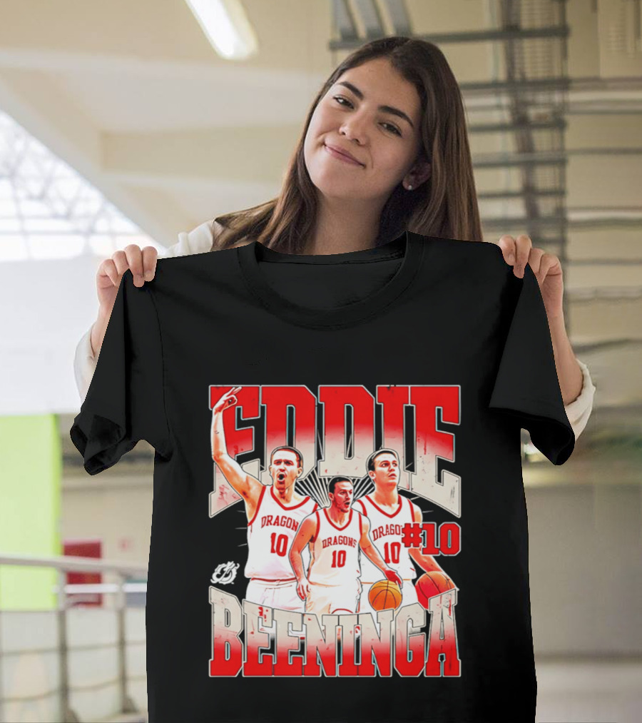 Eddie Beeninga Dragons Basketball #10 Collage MSUM NCAA T-Shirt