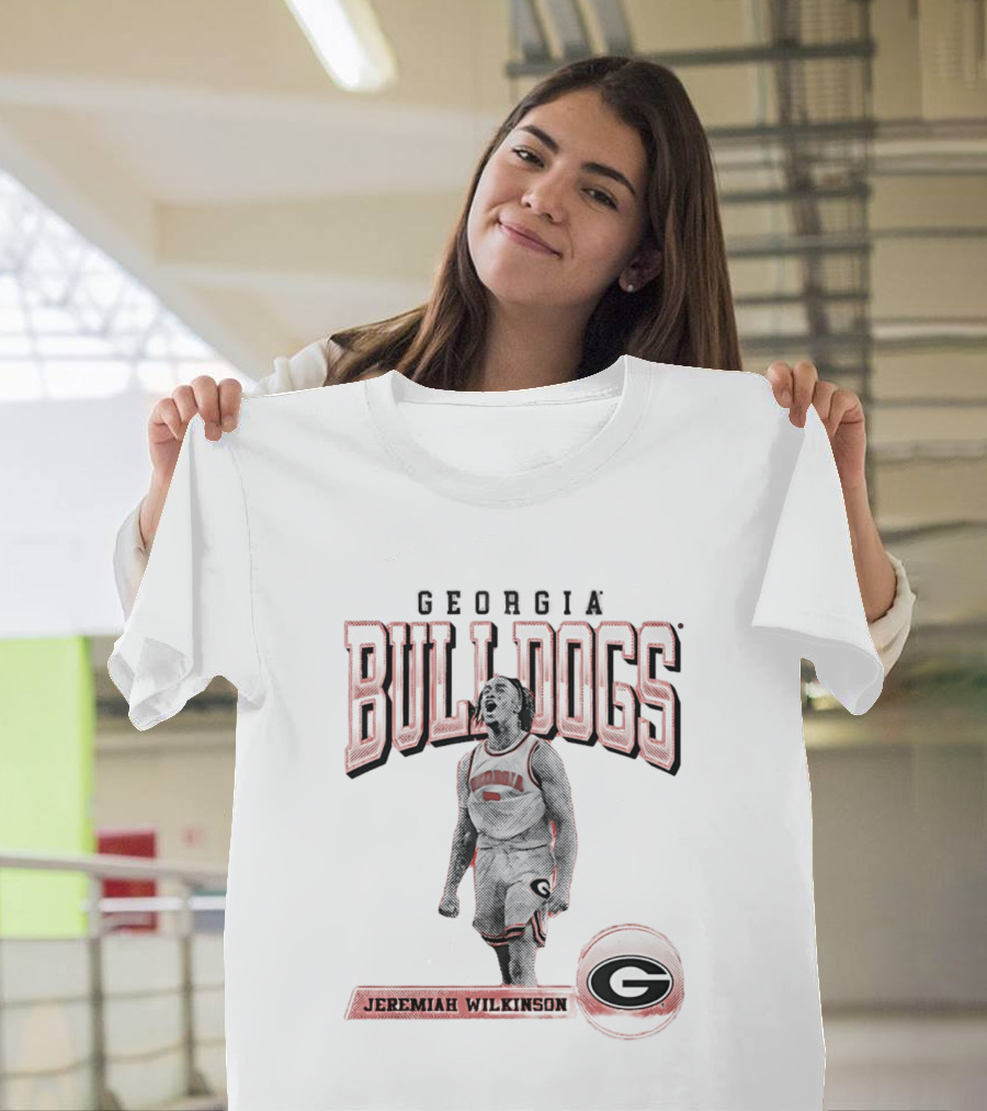 Georgia Bulldogs Jeremiah Wilkinson Player Collage T-Shirt