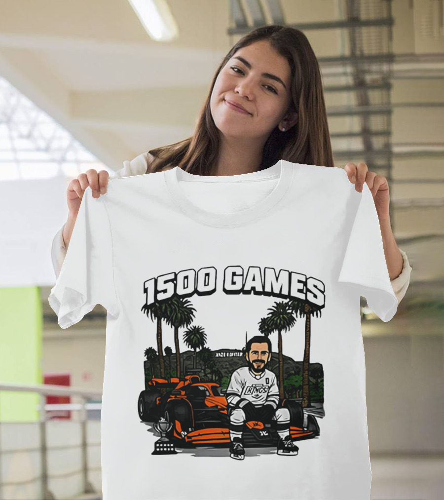 Los Angeles Kings Anze Kopitar 1500 Games Celebration 2026 T-Shirt