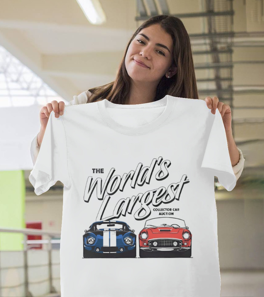 The World's Largest Collector Car Auction Blue And Red Cars T-Shirt