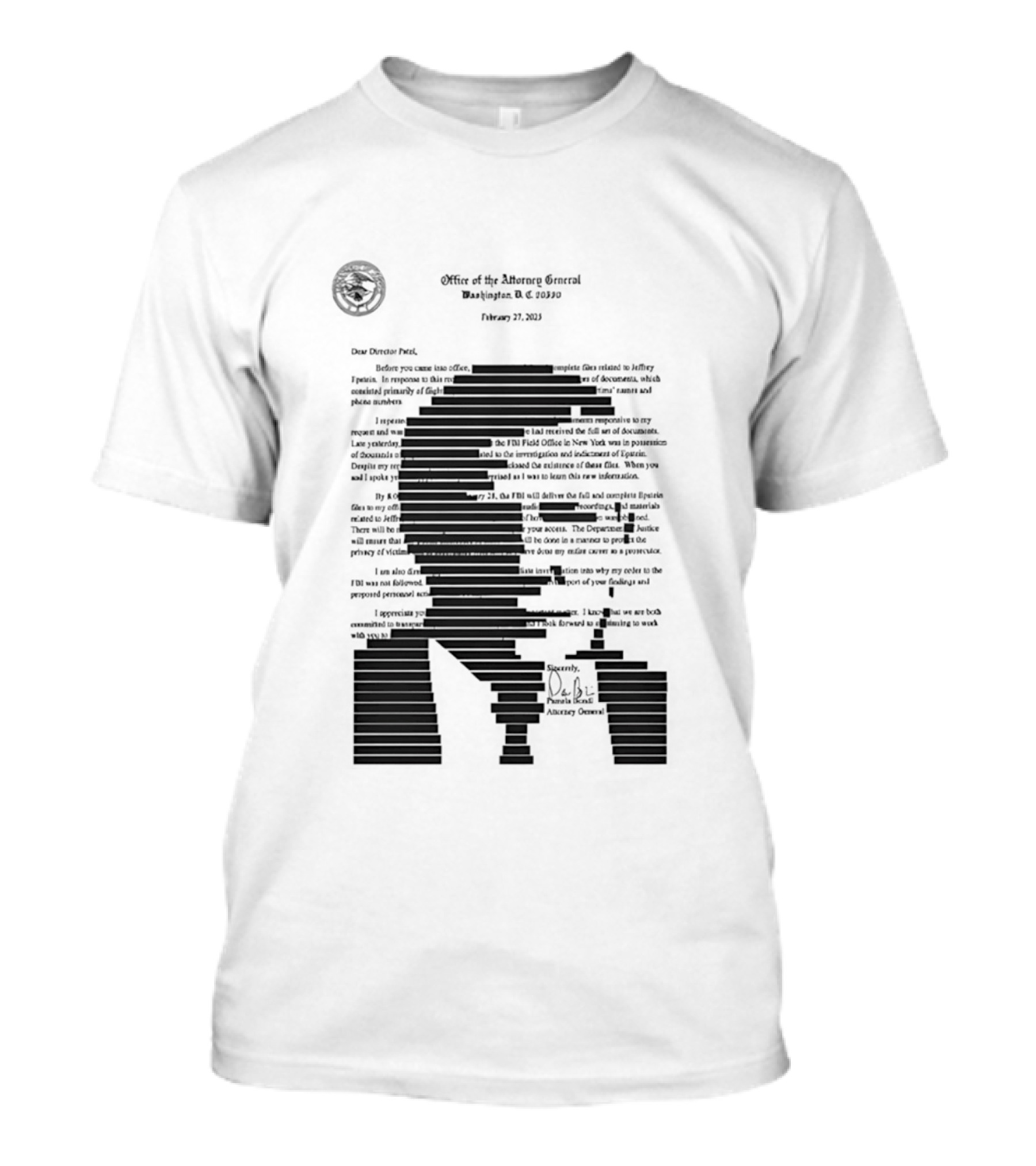 Trump Redactor In Chief Mueller Investigation Report Satire T-Shirt