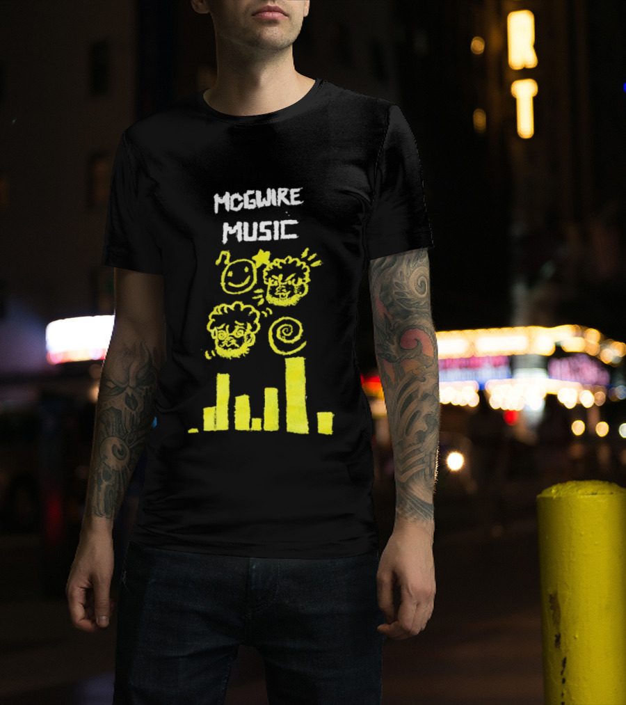 Mcgwire Music Chart With Smiley Faces And Music Bars T-Shirt