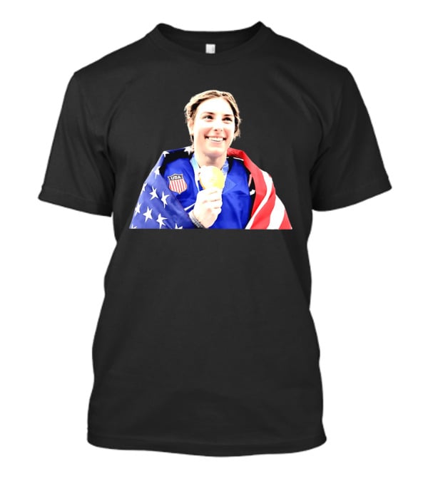 Hillary Knight USA Women's National Ice Hockey American Flag Gold Medal 2026 T-Shirt