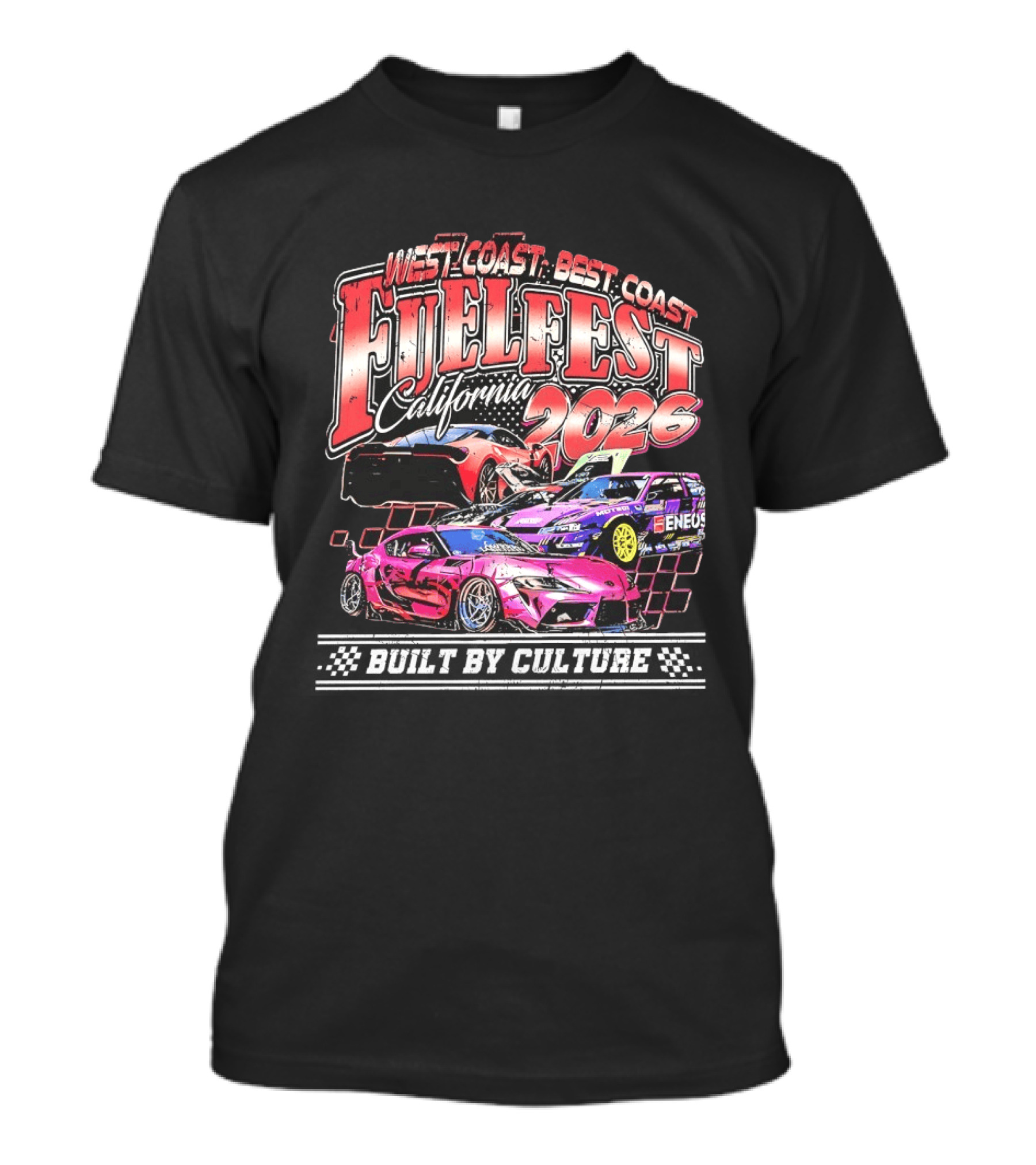 West Coast Best Coast Fuel Fest California 2026 Racing Cars Enjoi Eneos Motegi T-Shirt