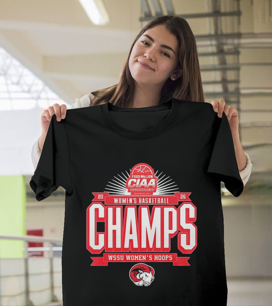CIAA Tournament Food Lion 2026 Women's Basketball Champs WSSU Women's Hoops T-Shirt