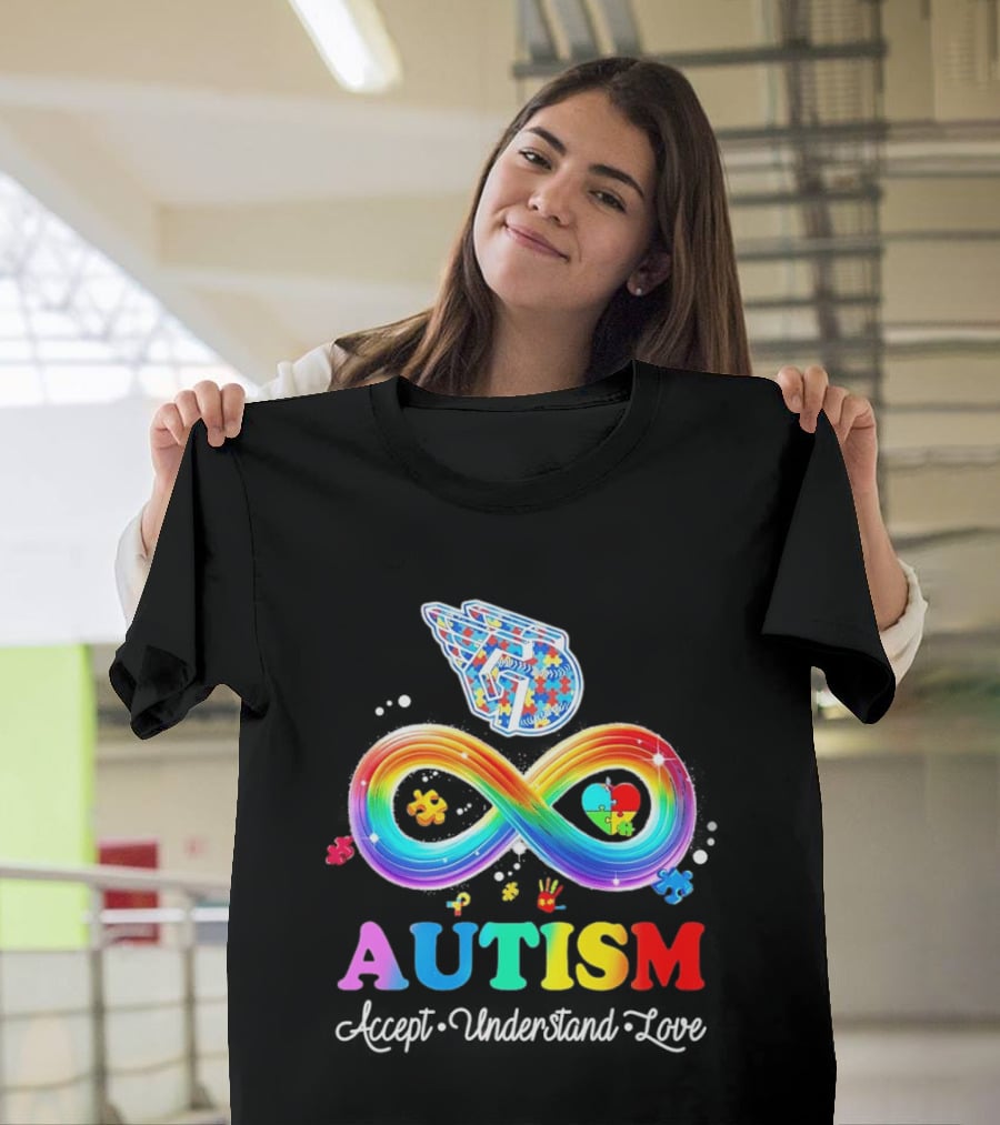 Cleveland Guardians Autism Awareness Puzzle Infinity Symbol Accept Understand Love T-Shirt