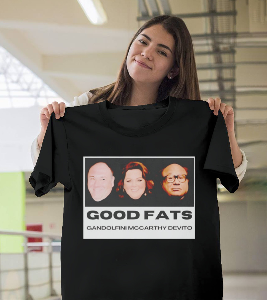 Good Fats Gandolfini McCarthy Devito Faces T-Shirt