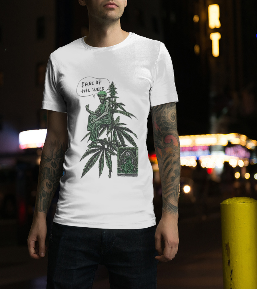 Free Up The Weed Lee Scratch Perry Cannabis T-Shirt