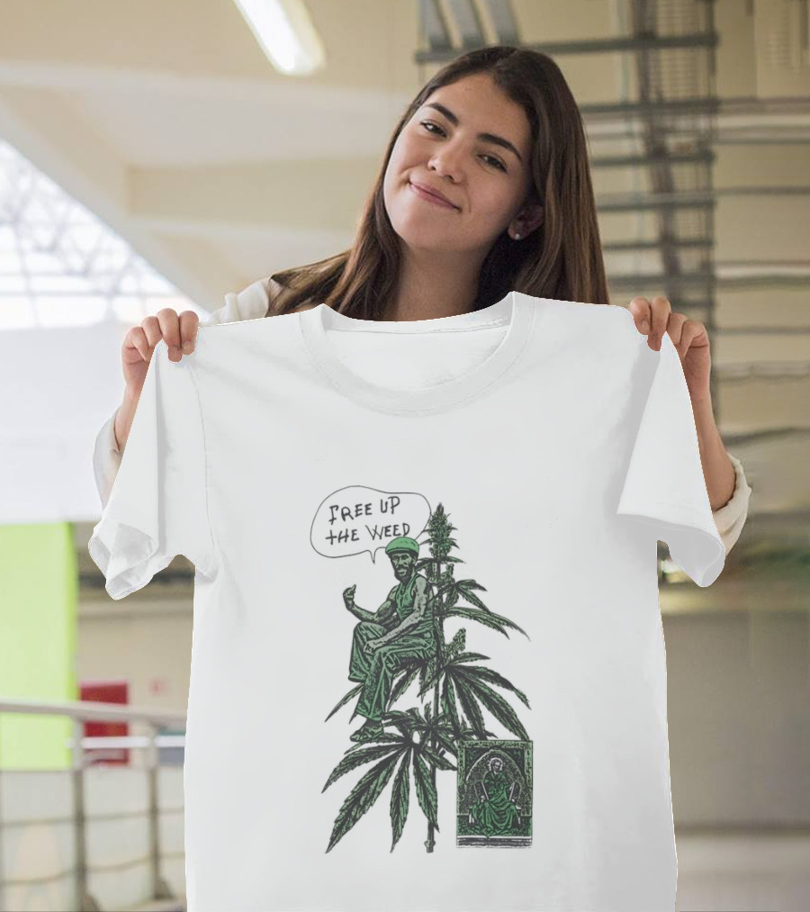 Free Up The Weed Lee Scratch Perry Cannabis T-Shirt