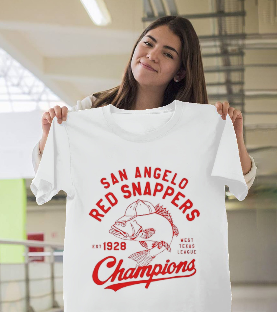 San Angelo Red Snappers Champions Est 1928 Herders Baseball Teams Defunct T-Shirt