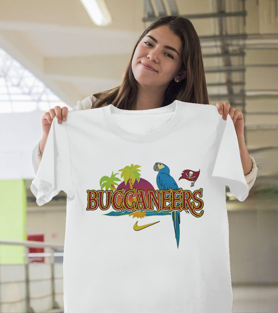 Tampa Bay Buccaneers Tropical Parrot Nike Buccaneers T-Shirt