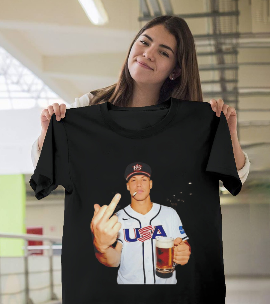 USA Basketball Team After Hours Middle Finger Aaron Judge T-Shirt
