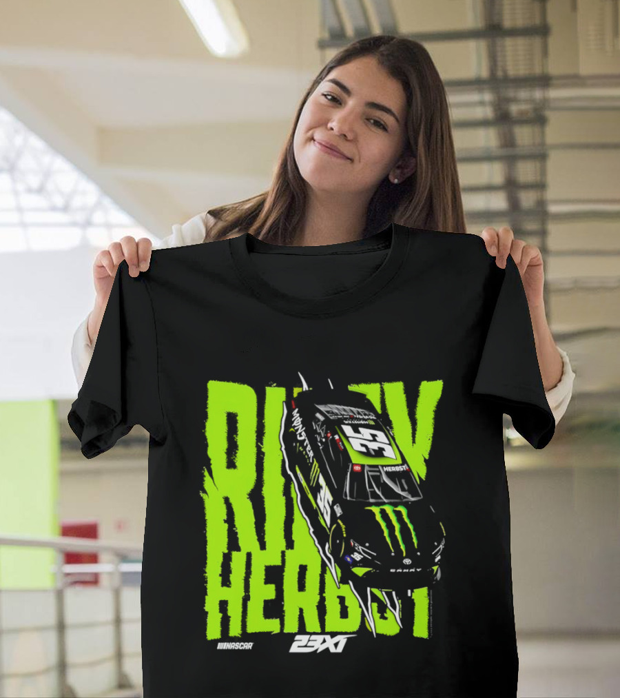 Riley Herbst No 35 Toyota Camry Monster Energy Racing 23XI NASCAR T-Shirt
