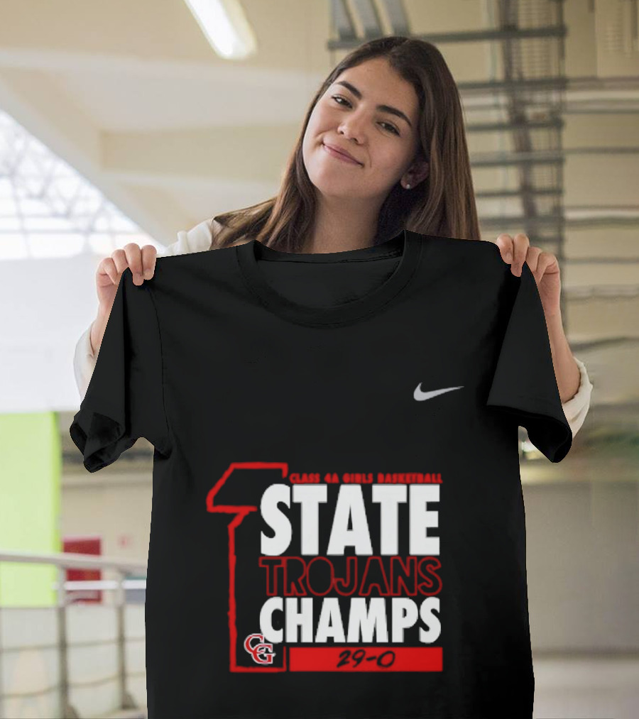 Center Grove Trojans Girls Basketball Class 4A State Champs 29 0 Nike T-Shirt