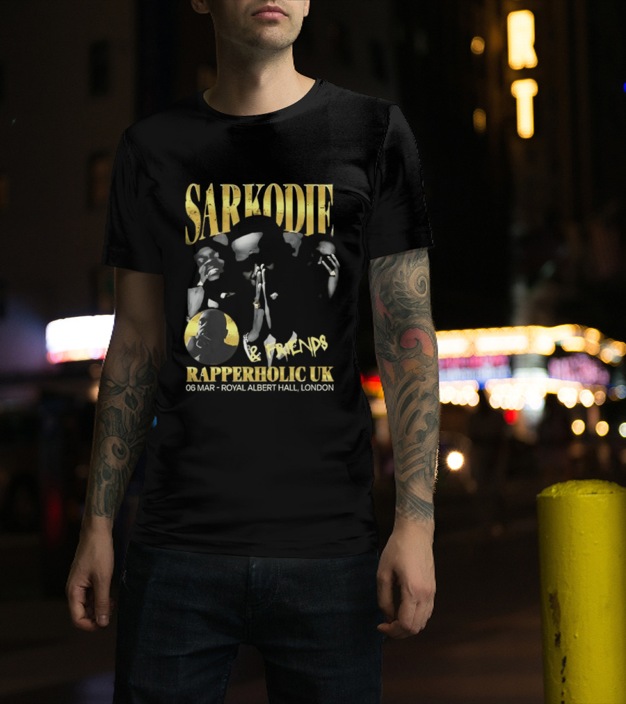 Sarkodie And Friends Rapperholic UK Made Of Black London 2015 T-Shirt