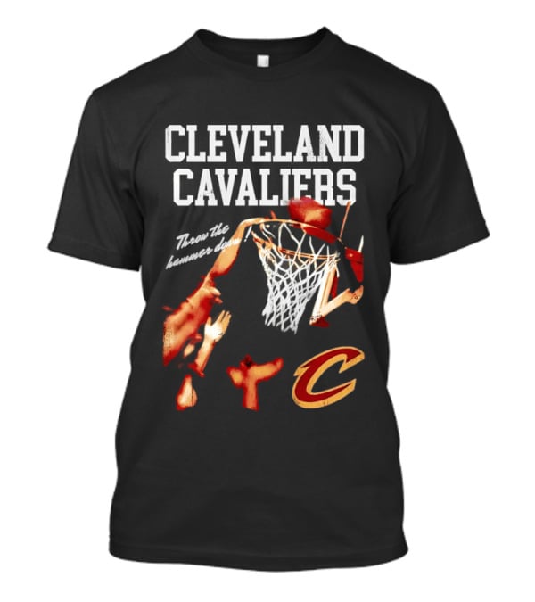 Cleveland Cavaliers Slam Dunk Basket With Iconic C T-Shirt
