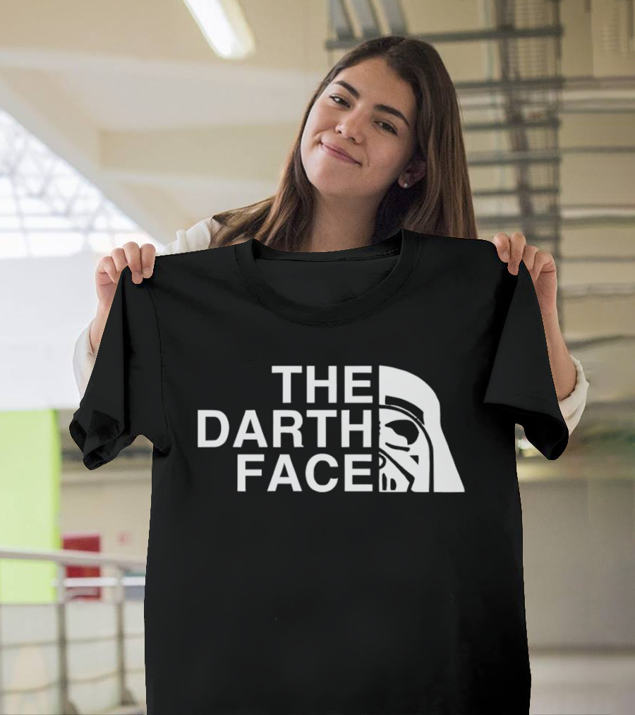 The Darth Face Half Helmet Jedi Sith T-Shirt
