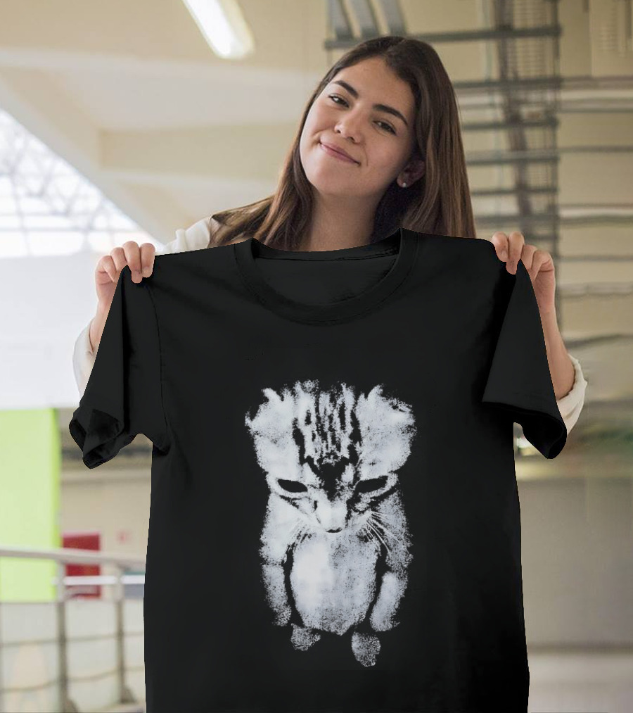Sad Little Cat Cute Emotional Kitten T-Shirt
