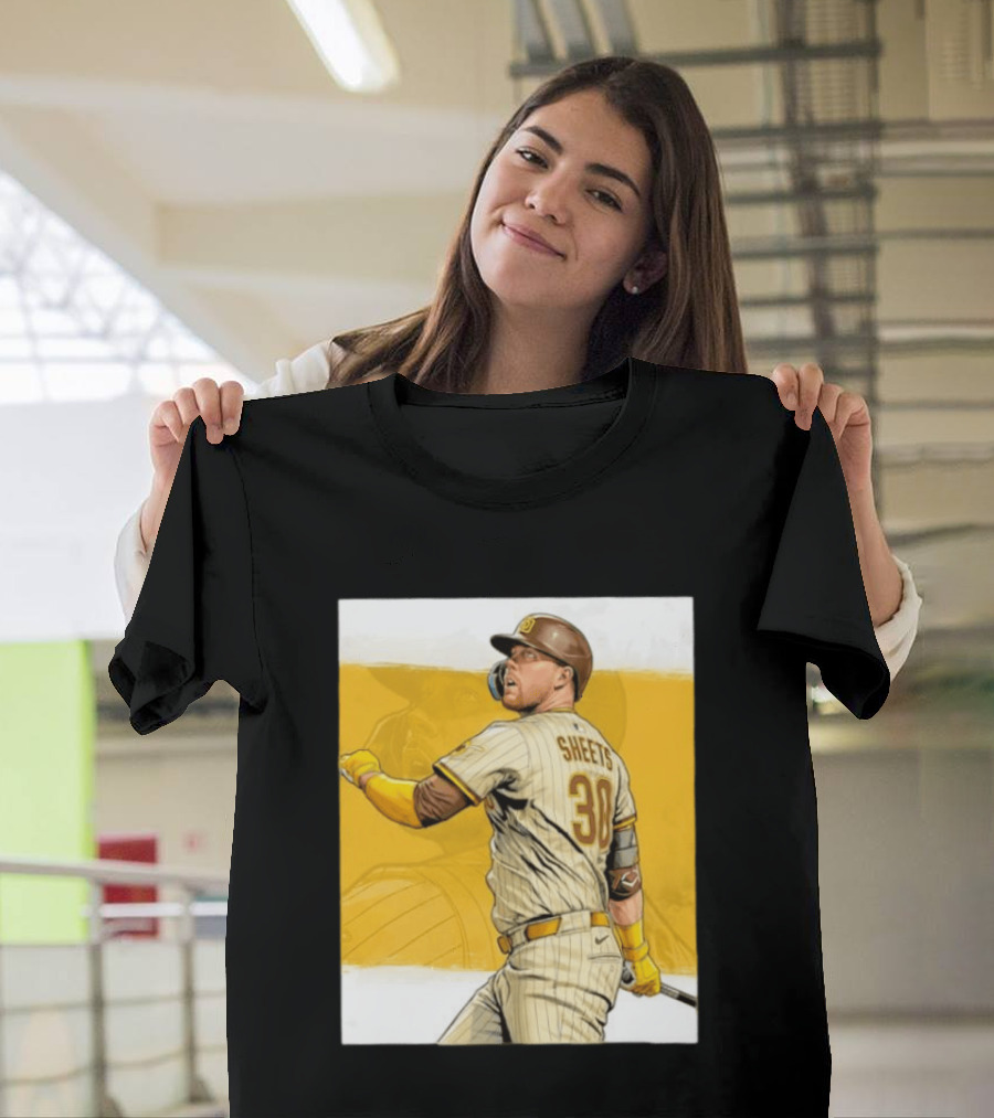 San Diego Padres Sheets 30 Baseball Player Action T-Shirt