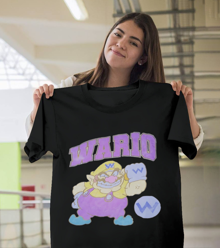 Wario Character With Purple T-Shirt