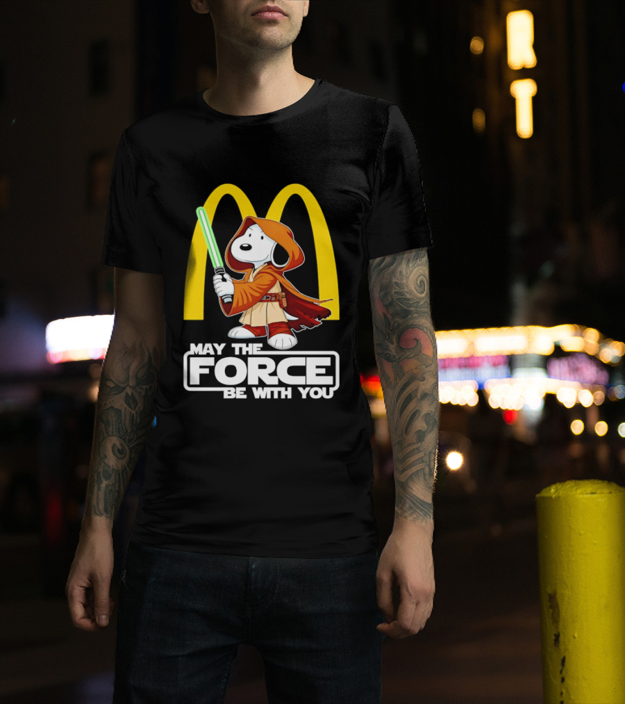 May The Force Be With You Snoopy Jedi McDonald's T-Shirt