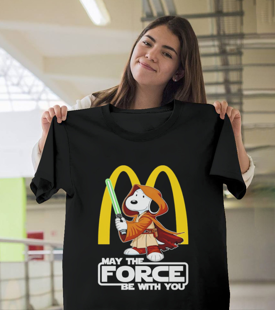 May The Force Be With You Snoopy Jedi McDonald's T-Shirt