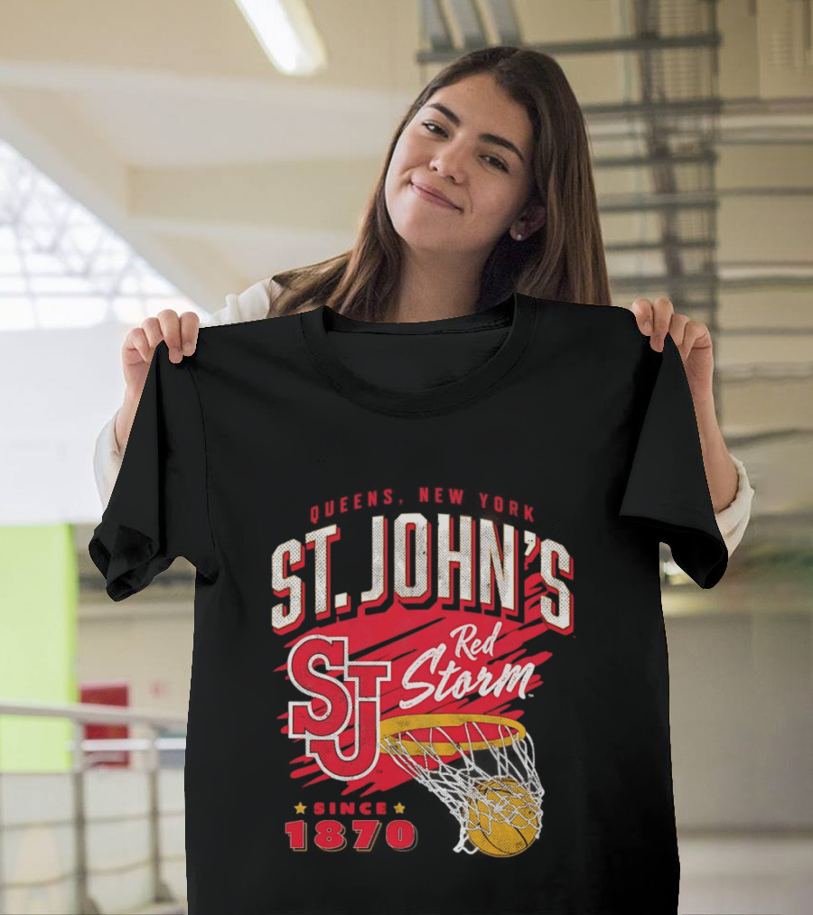 St John's Red Storm Basketball New York Since 1870 Queens T-Shirt