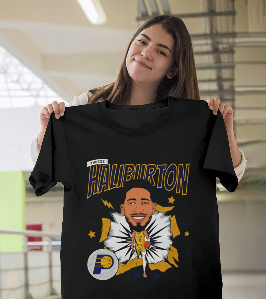 Haliburton Indiana Pacers Basketball Stars T-Shirt