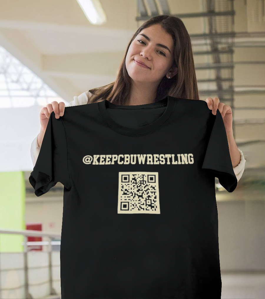@KeepCBUWrestling QR Code T-Shirt