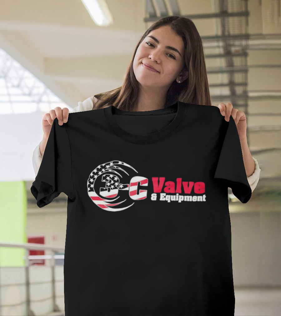 3 C Valve & Equipment American Flag Vintage Patriotic Stars And Stripes T-Shirt
