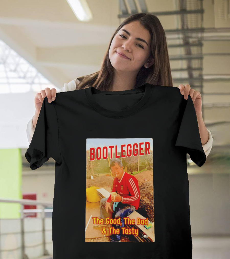 Bootlegger The Good The Bad and The Tasty Football Fan in Red Soccer Jersey T-Shirt