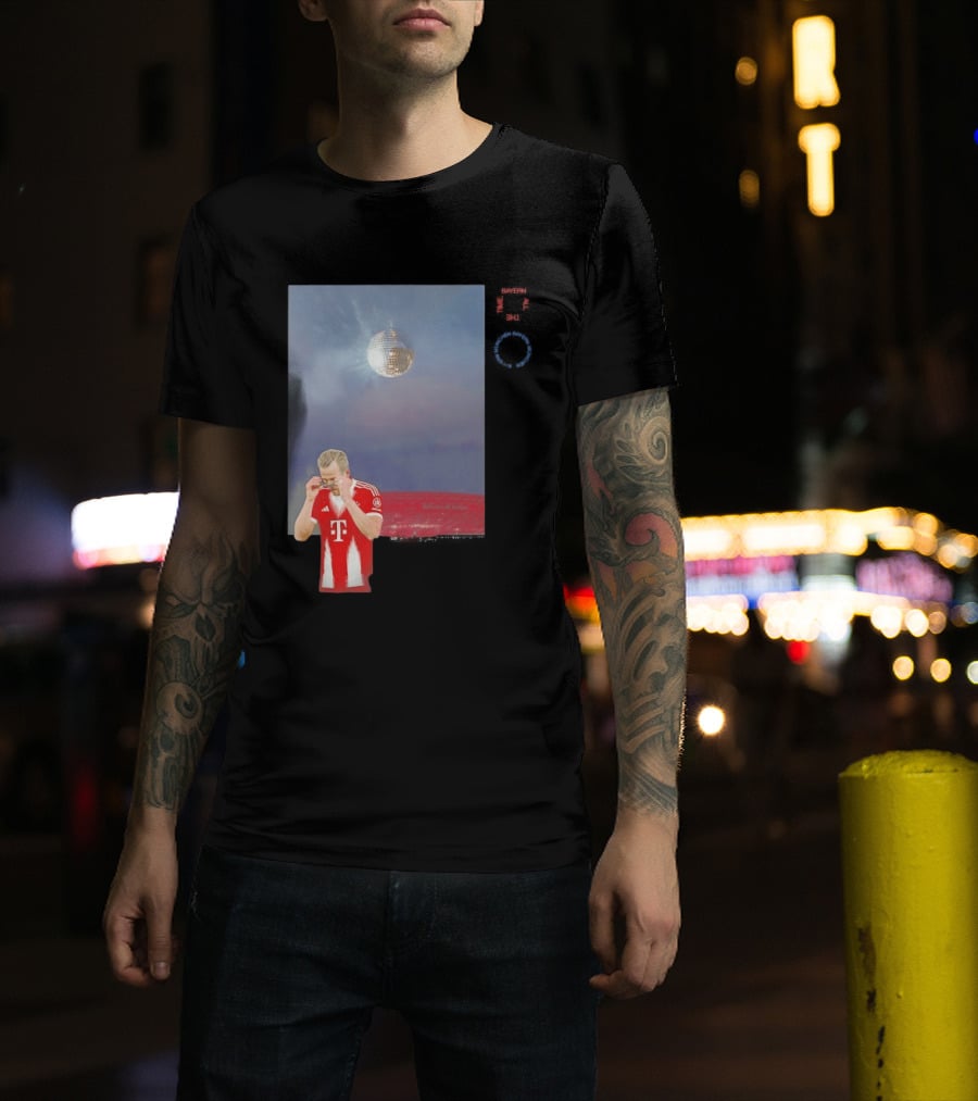 Harry Kane Bayern Munich Disco Ball Football T-Shirt