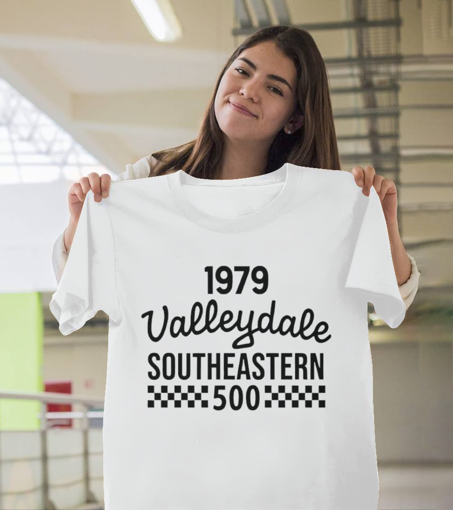 1979 Valleydale Southeastern 500 Racing Event Checkered T-Shirt