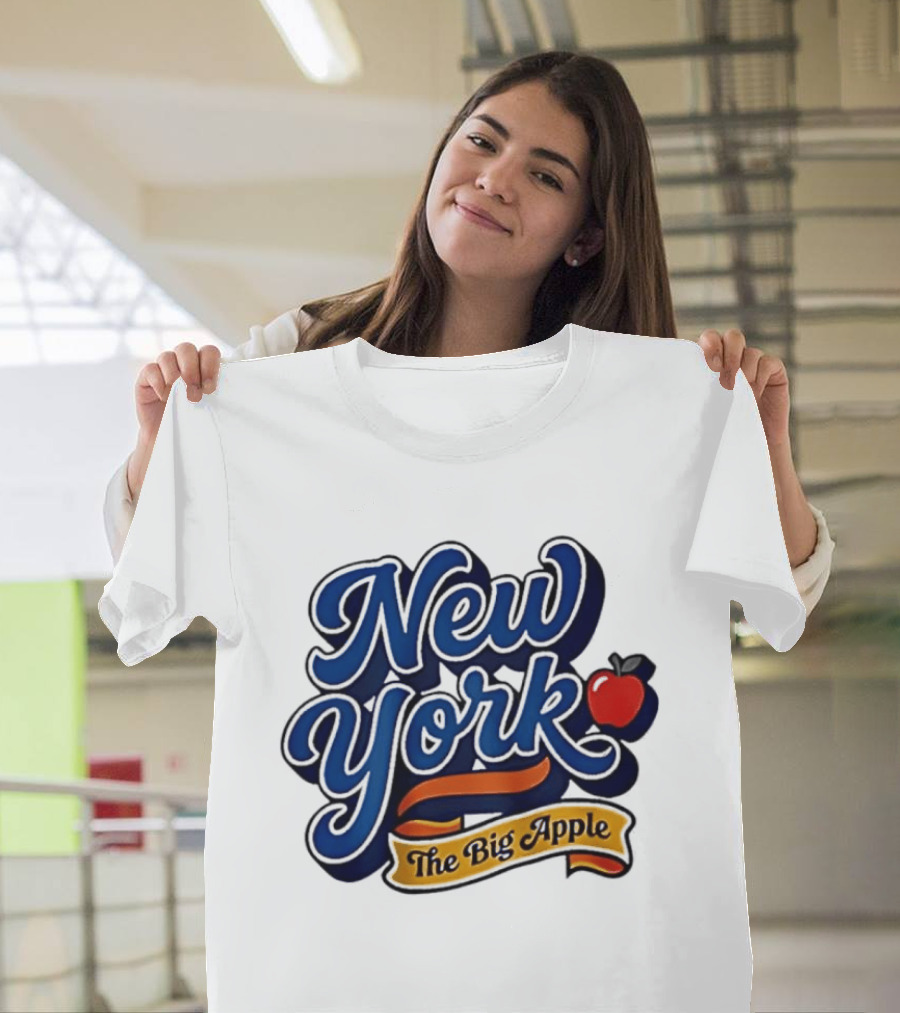 New York The Big Apple Classic Red Apple T-Shirt