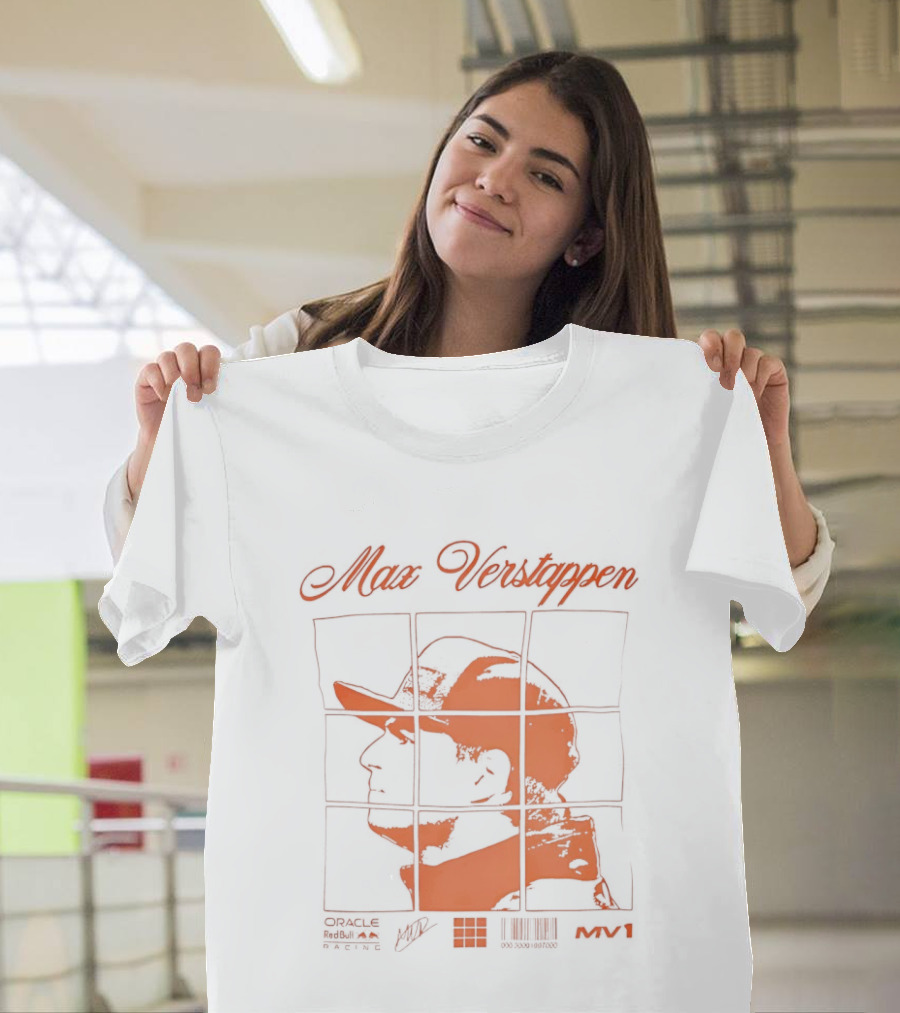 Max Verstappen Red Bull Racing Driver Puzzle T-Shirt