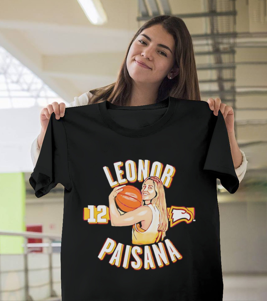 Leonor Paisana 12 Winthrop Eagles Basketball T-Shirt