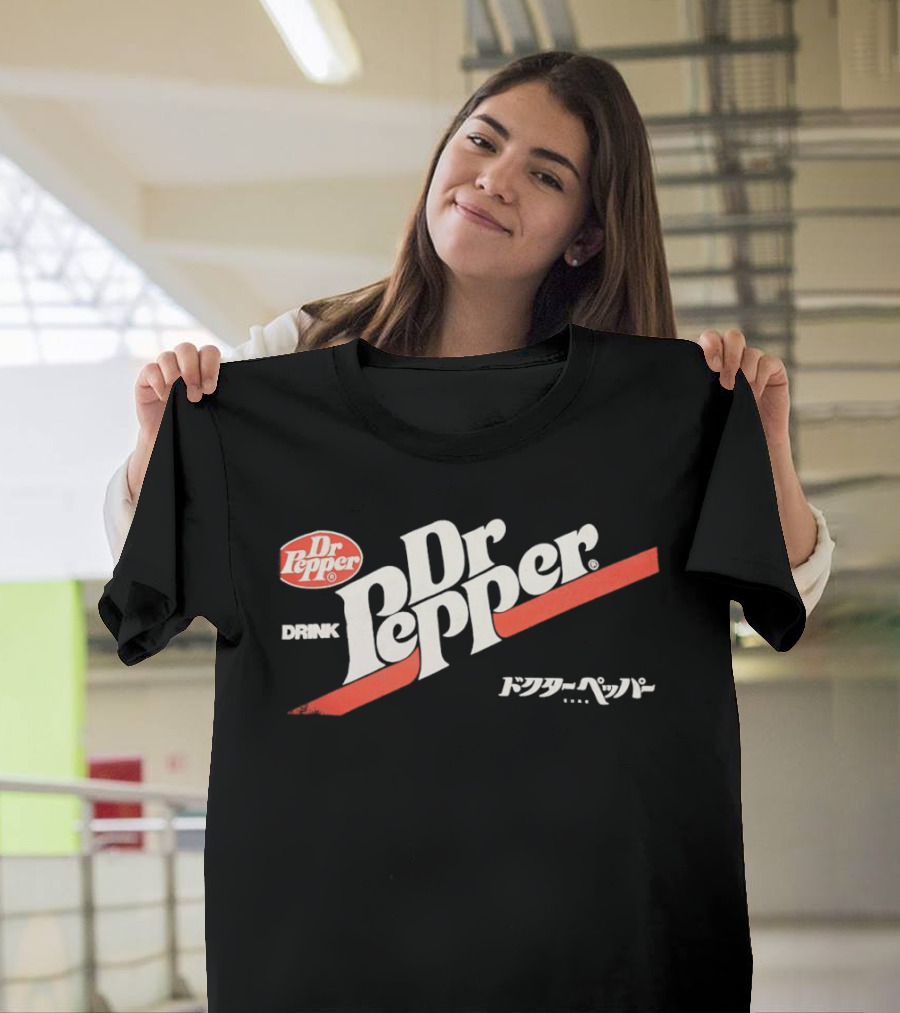 Dr Pepper Drink Japanese Katakana 70s T-Shirt