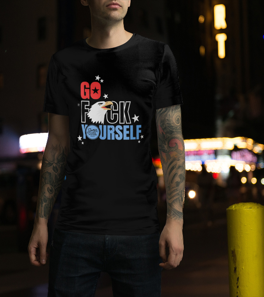 Go Fck Yourself Eagle Star Patriotic Humor T-Shirt
