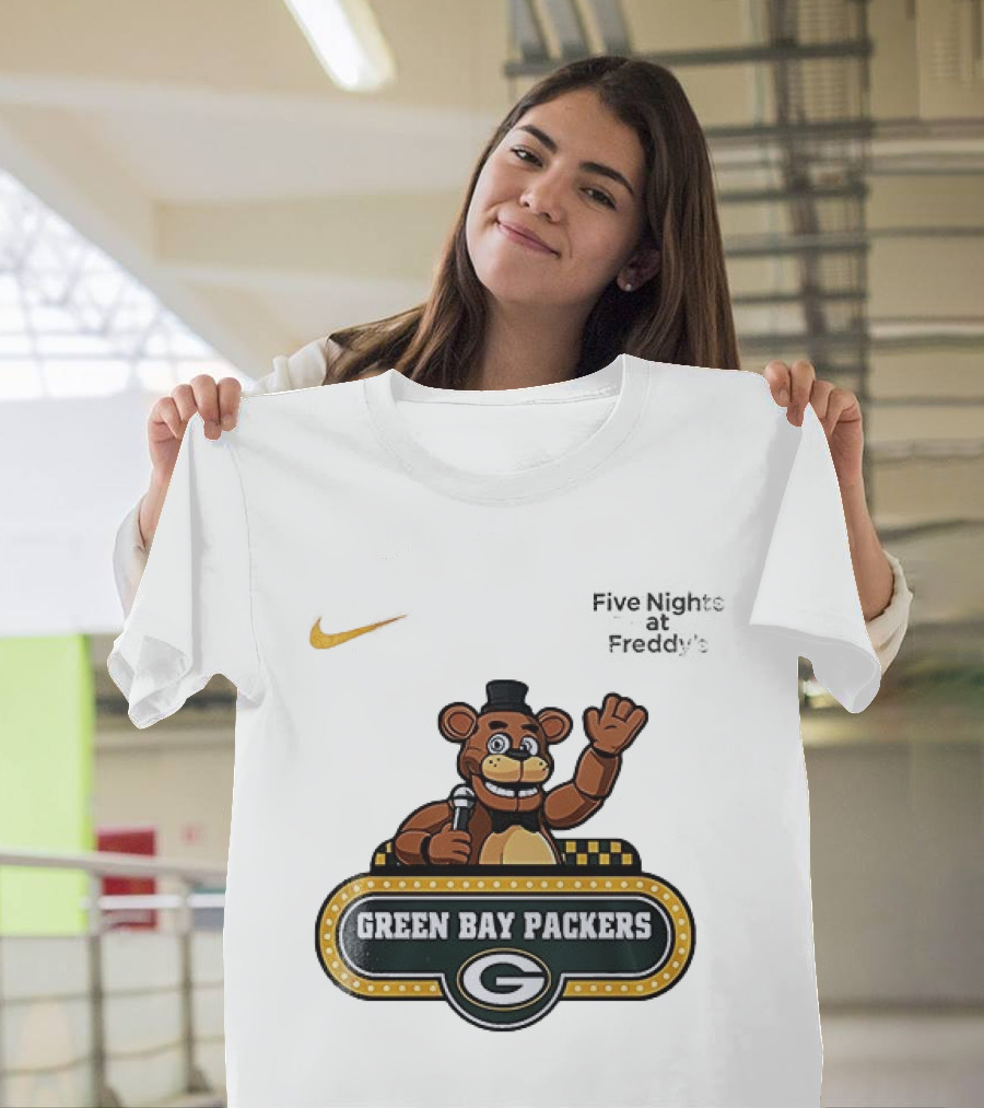 Green Bay Packers Freddy Fazbear T-Shirt