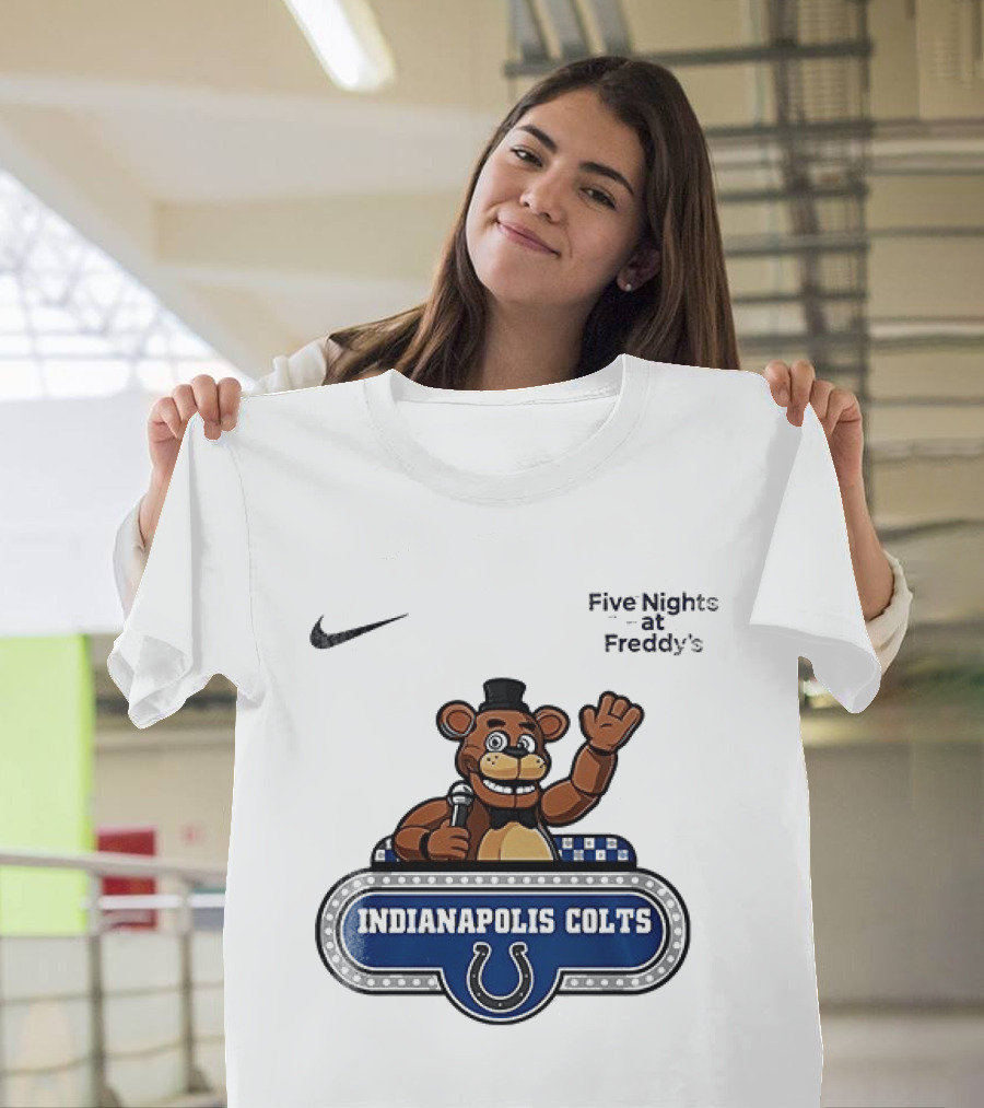Nike Five Nights At Freddy's Indianapolis Colts Collaboration T-Shirt